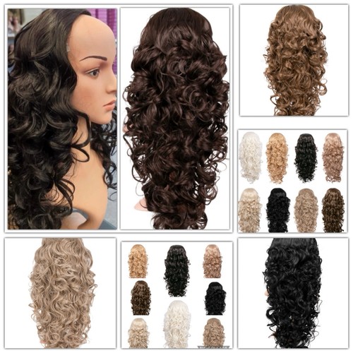 Curly half wig long - half,
