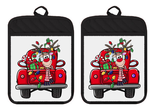 Christmas truck reindeer - christmas,