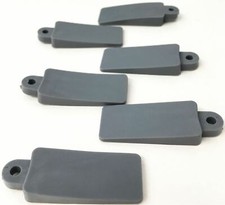 4 Soft Rubber Window Wedges Door Stopper Stop Stay Dark Grey Jam Lock Protective