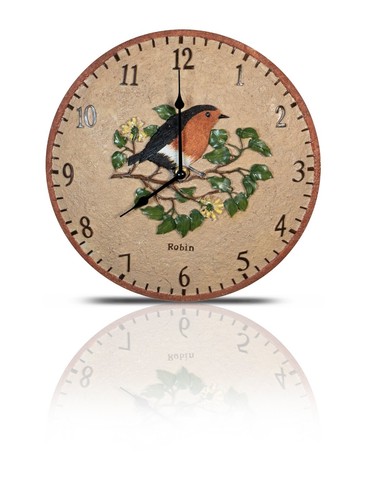 Wall clock robin design - wall,