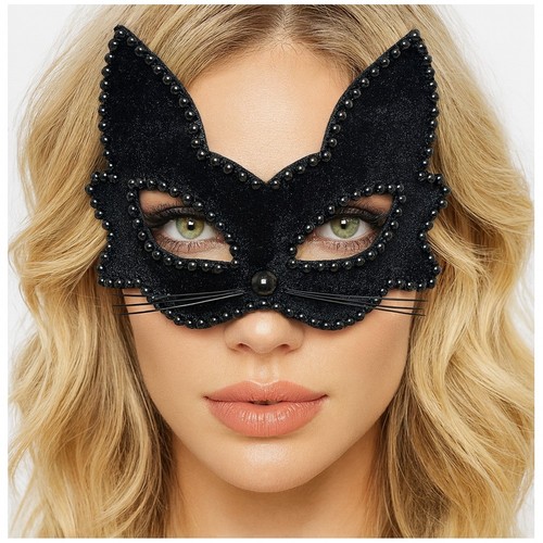 Black cat masquerade - masquerade, mask
