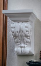 White Plaster Corbel –Oak