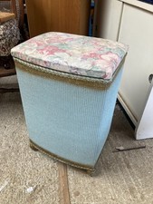 Blue Woven Laundry Basket Bin
