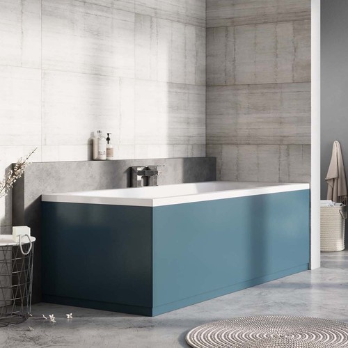 Petrol blue front bath panel - petrol,