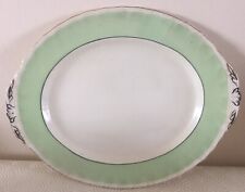 VINTAGE W.H GRINDLEY "Cream Petal" Pale Green 27 x 23Cm Small Platter
