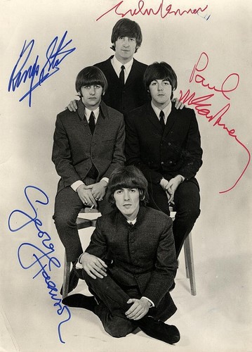 The beatles signed photograph - the,