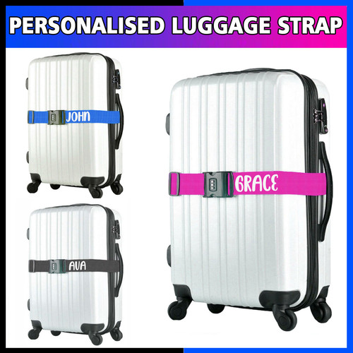 Personalised luggage strap - personalised,