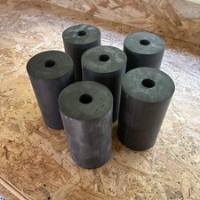 Boat / Jetski / Dinghy Trailer Keel Roller Rubber 126mm x 70mm x 17mm  Set of 6 