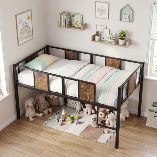 Low loft bed single - low,