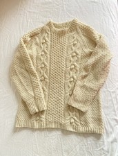 Cream Aran Style Knitted