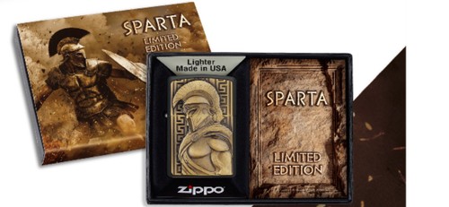Zippo petrol lighter - lighter, sparta