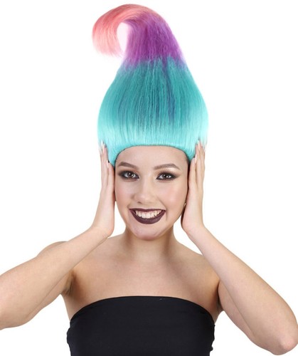 Ombre troll wig colorful - ombre,