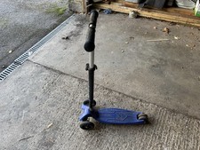 Mini Micro Scooter - 2-5yrs - Adjustable Handles - Blue - Collapsable 