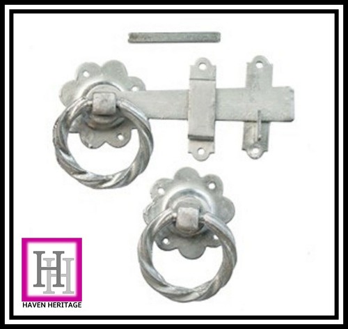 Galvanised twisted ring - 6",