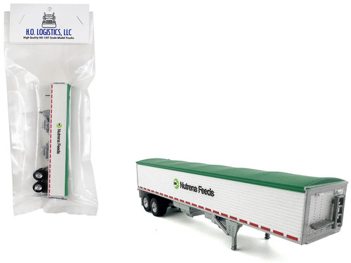 Covered grain trailer white - covered,