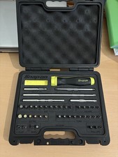 Snap-on 44pc hi-vis  Ratcheting Soft Grip Screwdriver Master Set SGDMRC44FG  New