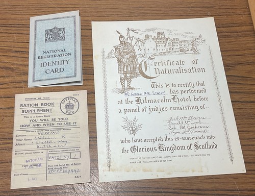 Facsimile items 1941 ration - 1941,