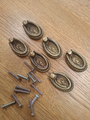 Vintage metal cabinet drawer - metal,