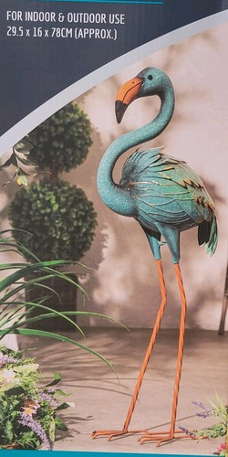 Garden gear metal heron - garden,