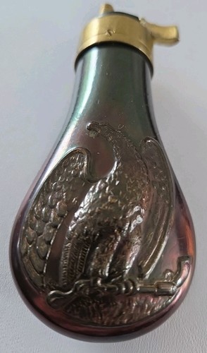 Vintage copper powder flask - copper,