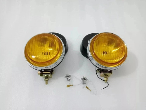 Pair hella round fog lamp - round,