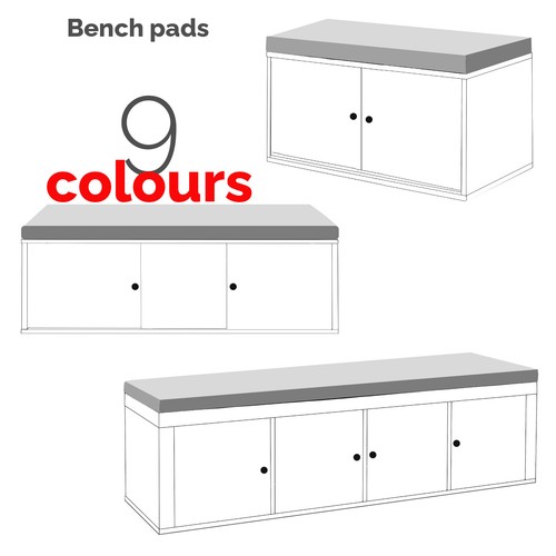 Ikea kallax bench pads - pads, shelf