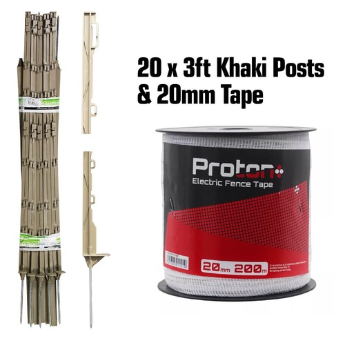 Green 3ft posts 20mm - green, &