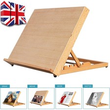 Adjustable Wooden Artist Workstation A3 Drawing-Board Easel Art Craft Table Desk