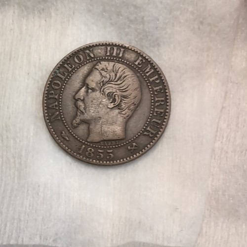 France 1855 coin napoleon iii - 1855, "napoleon