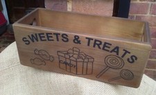 Rustic SWEETS & TREATS wooden storage box. Great gift or to store your goodies!