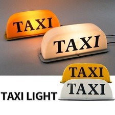 12V Taxi Top Light Roof Taxi Sign with Magnetic Base Waterproof Taxi Dome Light