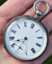 Pocket Watch, c.1890.  Silver