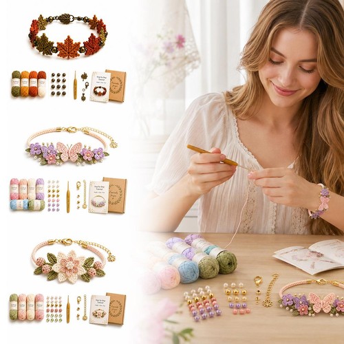 Hand crocheted kit diy - kit,
