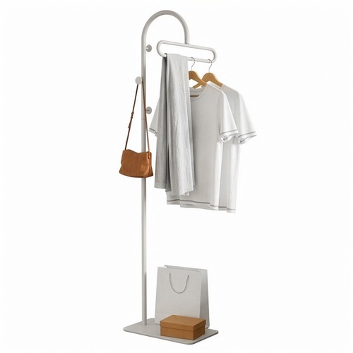 Freestanding coat rack with - coat,
