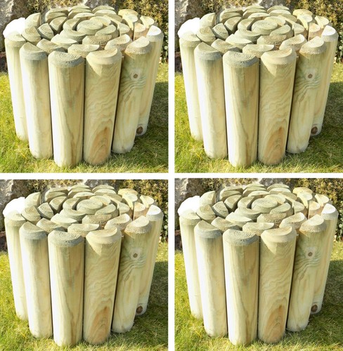 Log roll border lawn - roll,