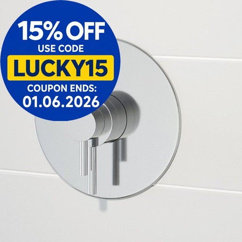 Modern round shower valve - modern,