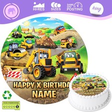 JCB Digger Cake Topper