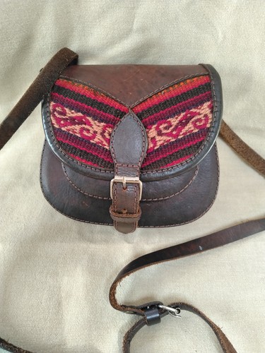 Vintage moroccan leather and - vintage,