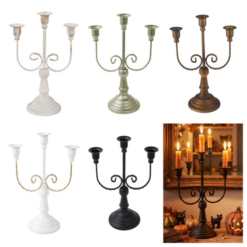 Pair arm candelabra candle - 3-arm,