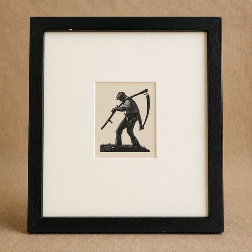 Vintage the reaper - vintage, framed