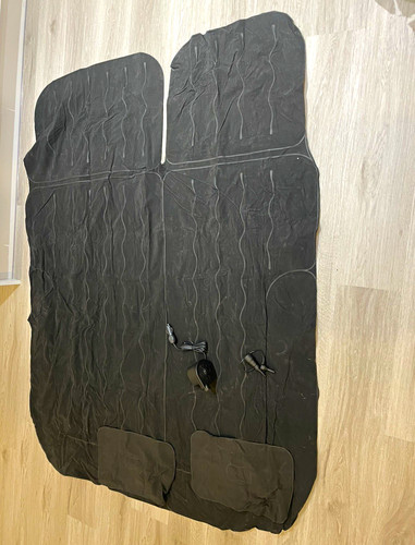 Black double air bed with - air,