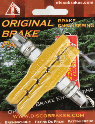 Yellow 72mm brake pads - 72mm, for