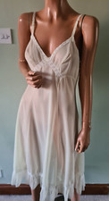 Vintage Kayser Nylon Yellow Sheer Negligee Small 10