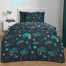 Coverless 10.5 Tog Gaming Duvet Pillowcase Kids Quilt Soft Bedding Set Single