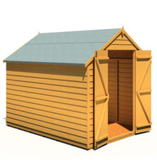 8x6 WOODEN GARDEN SHED APEX