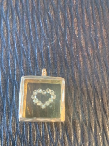 Gold diamond pendant - gold,