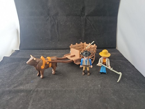 Playmobil wild west cart - wild, ox