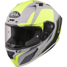AIROH VALOR WINGS YELLOW GREY FULL FACE MOTORCYCLE HELMET ACU GOLD