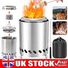 Smokeless Tabletop Fire Pit Indoor Outdoor Table Top Firepit Portable Mini Stove