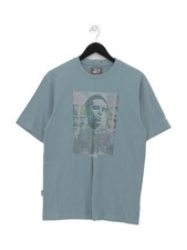 Peaceful Hooligan Men's T-Shirt S Blue Graphic 100% Cotton Basic